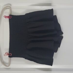 SHEIN Black Skorts with Smocked Waistband